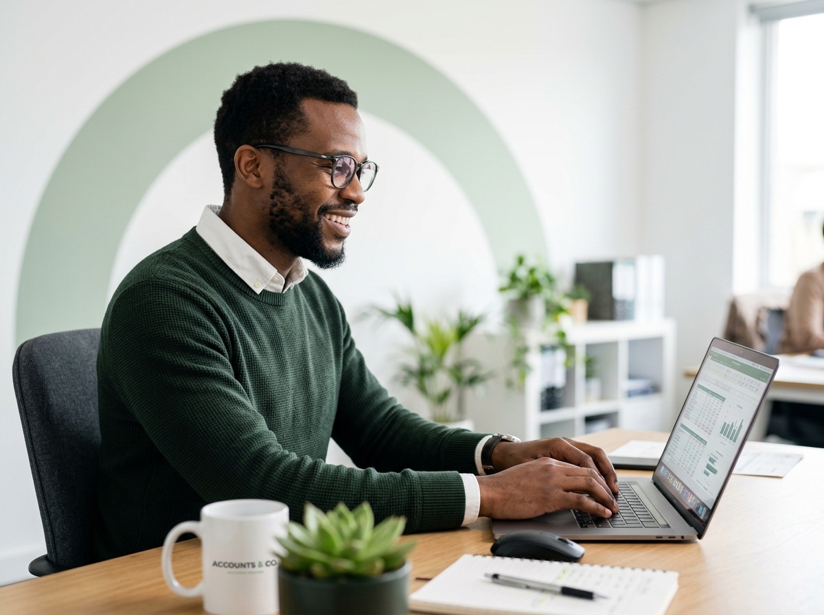Finance professional managing his account on Bookkeepers Connect